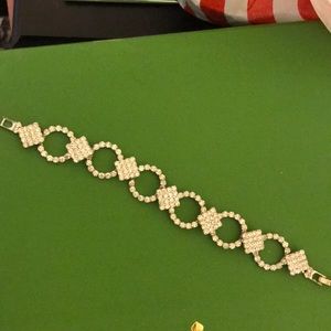 Silver costume jewelry bracelet